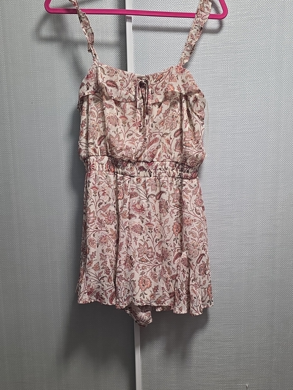 Trixxi Pink Floral Print Junior One-Piece Romper